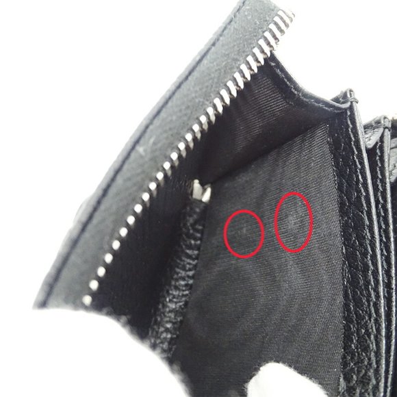 GUCCI Wallet Women's Men's Coin Case Petit Marmont Leather Double G Zip Aroun... - Picture 7 of 9